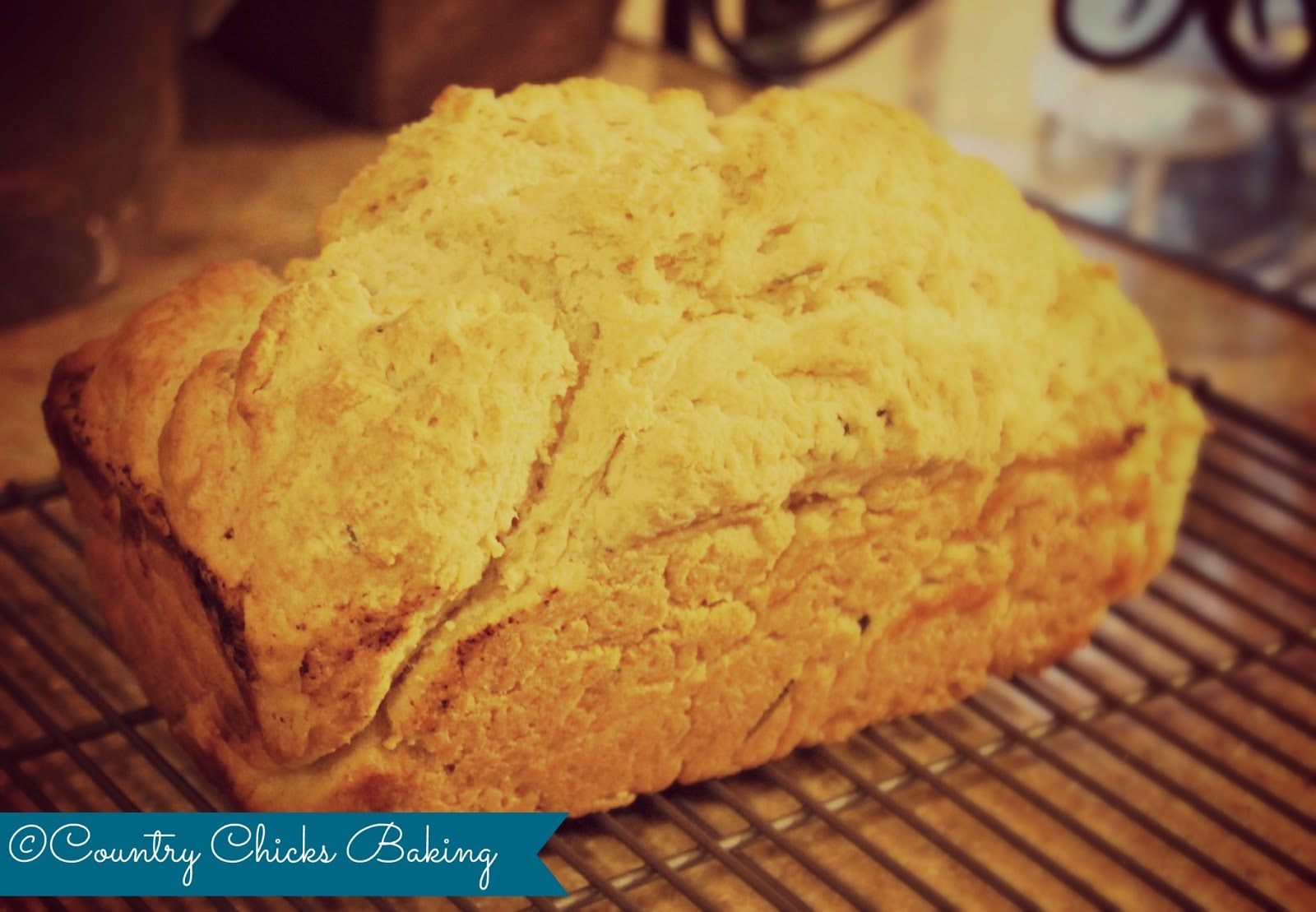 Country Chicks Baking Rosemary Beer Bread